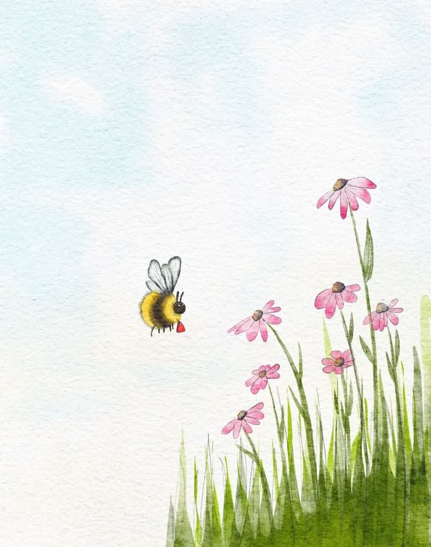 Bee Bag Art Print
