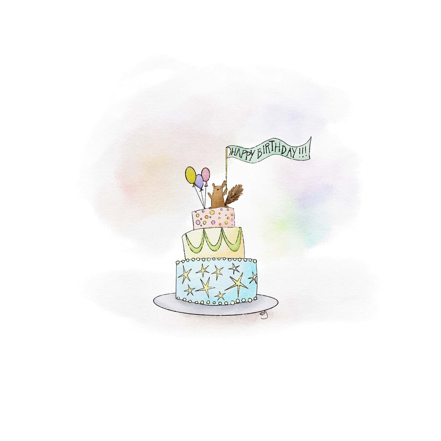 Birthday Banner Greeting Card