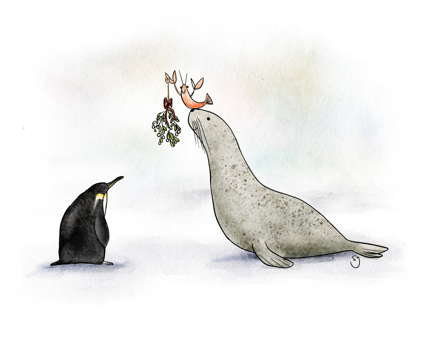 Seal-ed With a Kiss Greeting Card