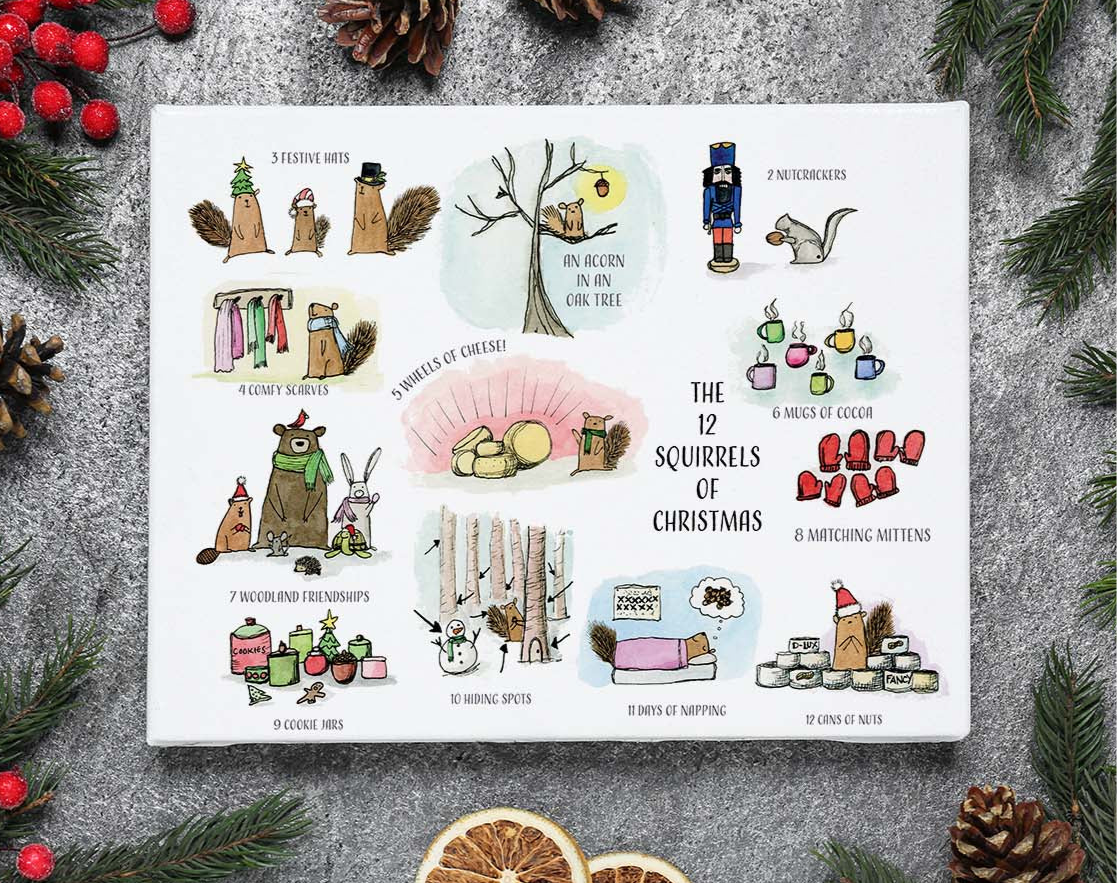 The 12 Squirrels of Christmas - Limited Edition