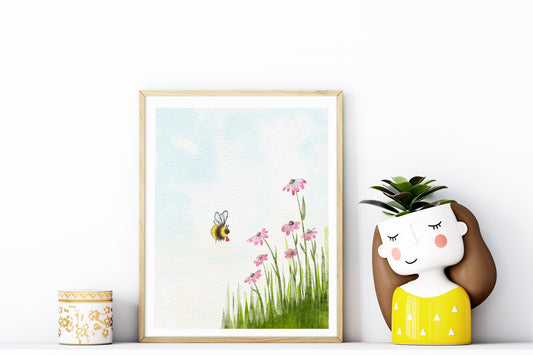 Bee Bag Art Print