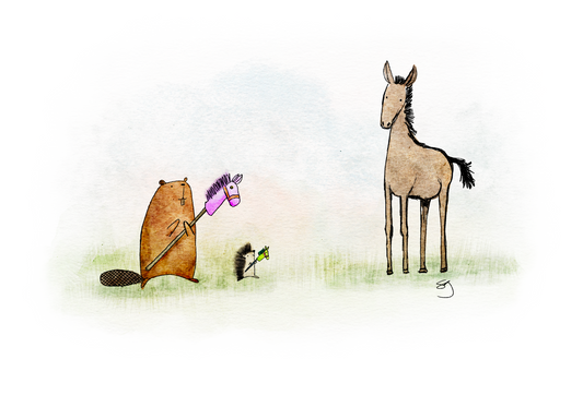 Hobby Horsin Print